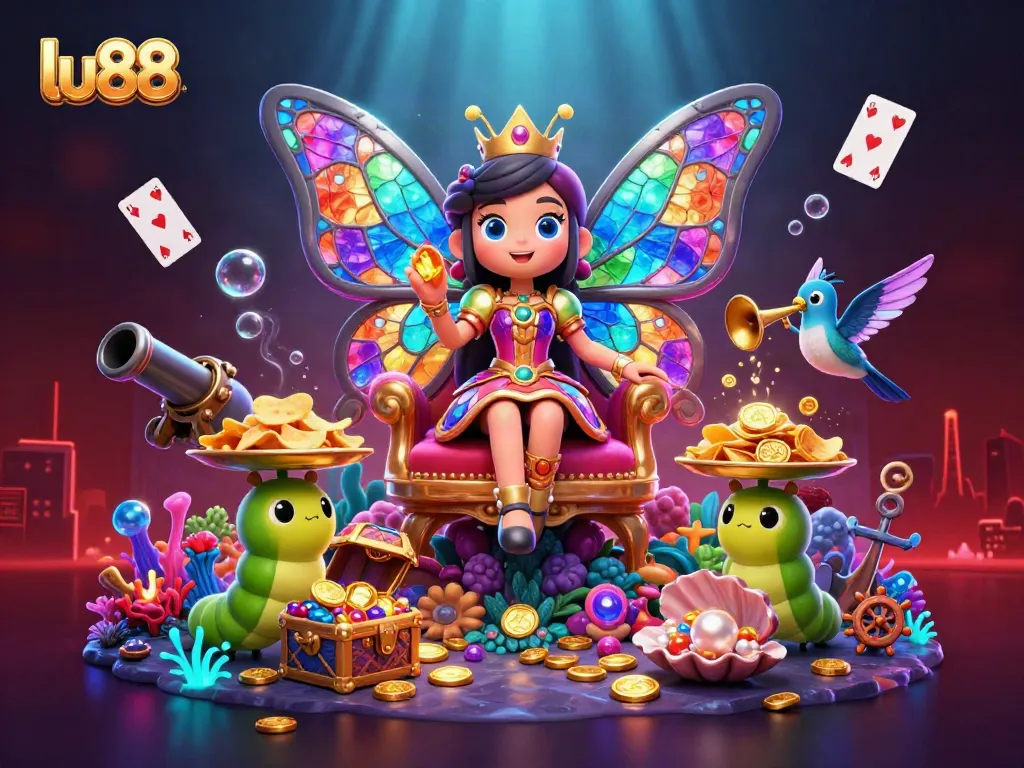 Experience thrilling games at lu88 with vibrant casino elements and dynamic characters.