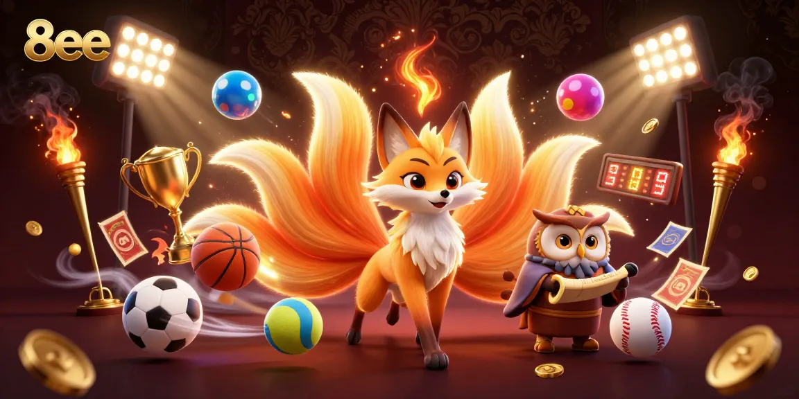 Bet on your luck with 8eee in an immersive casino scene featuring vibrant characters and game elements.