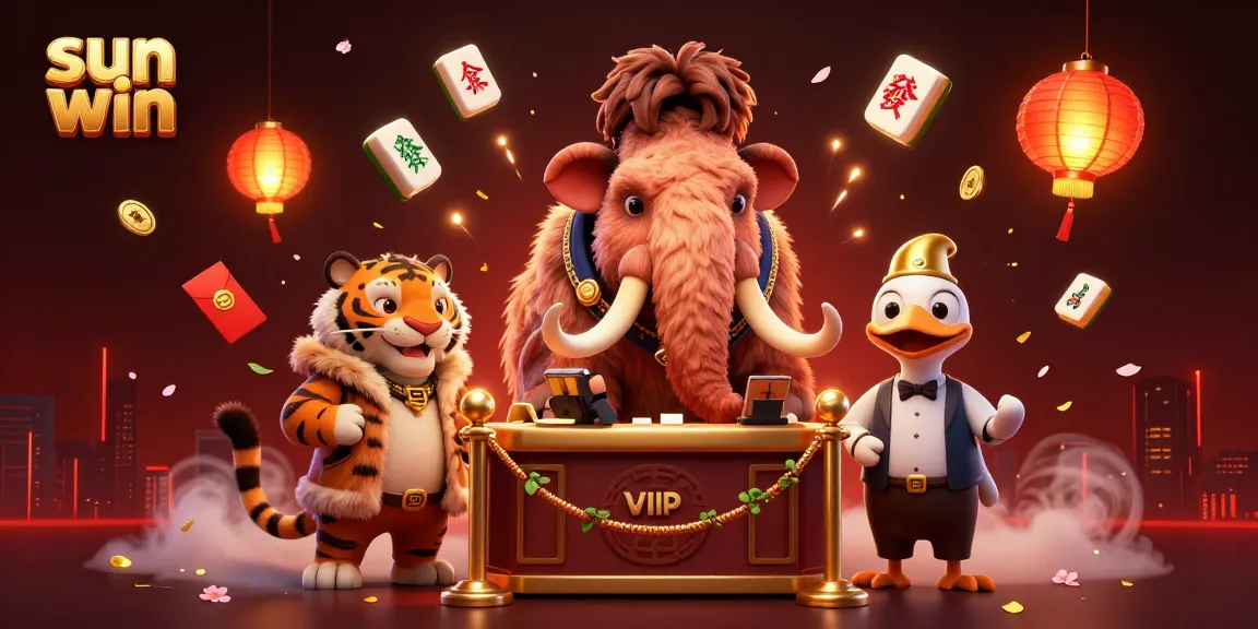 Experience high-stakes action with sun win featuring a vibrant casino scene with dynamic characters and game elements.
