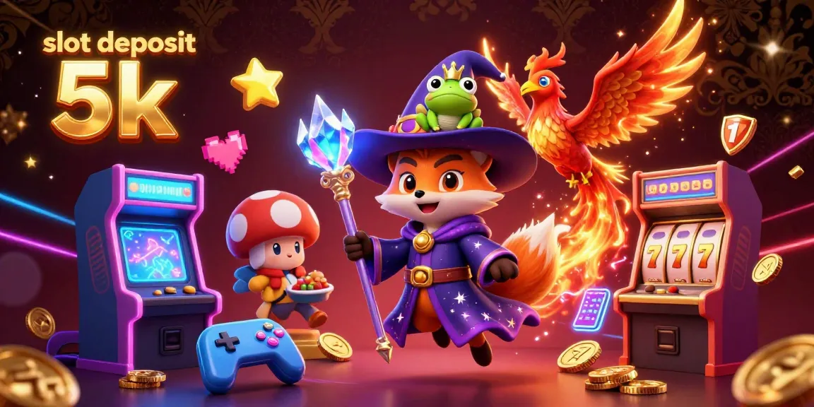 Experience thrilling gameplay at slot deposit 5k with mystical characters and vibrant casino elements.