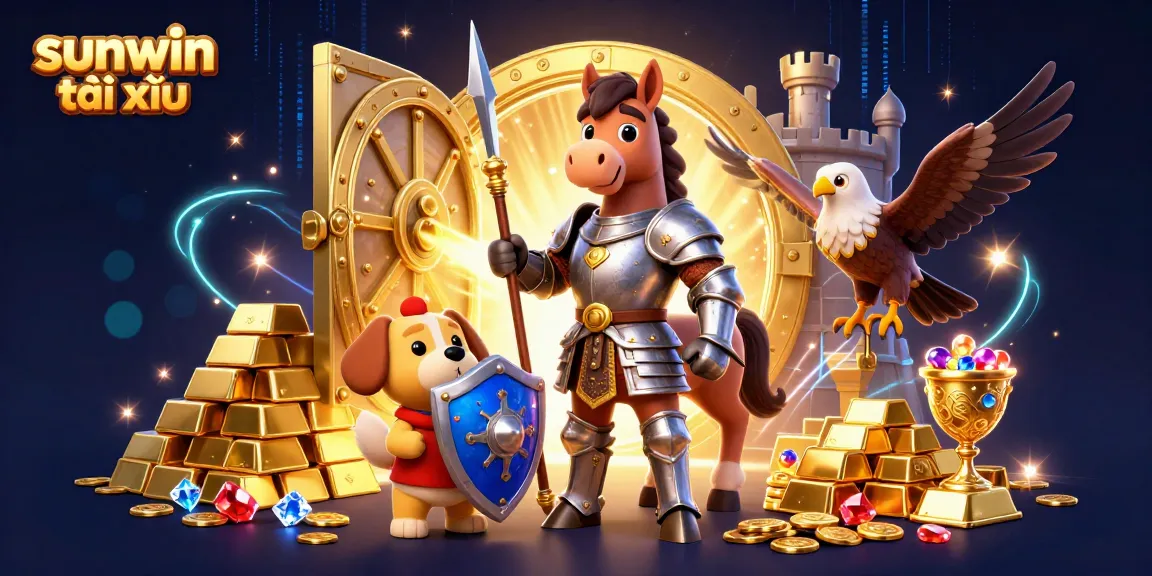 Experience thrilling wins in sunwin tài xỉu, as medieval characters reveal treasures in this exciting casino scene.