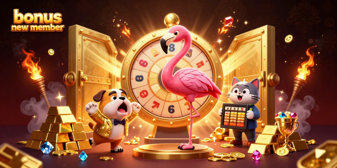 Spin the giant prize wheel for bonus new member rewards at an exciting casino event!