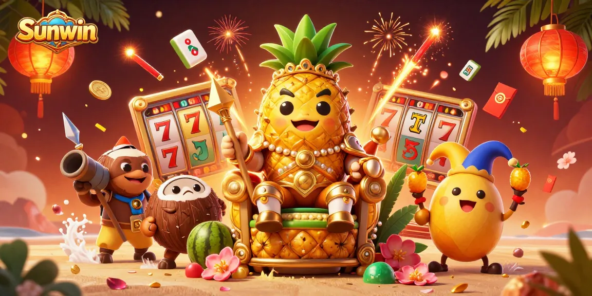 Experience the excitement of Sunwin's online casino games with vibrant characters and dynamic elements.